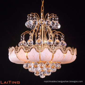 Luxury chandelier light cheap crystal chandelier glass pendant lamp